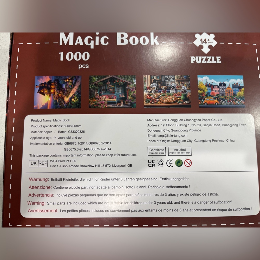 Magic Book 1,000 Piece Puzzle - Picture 4 of 4